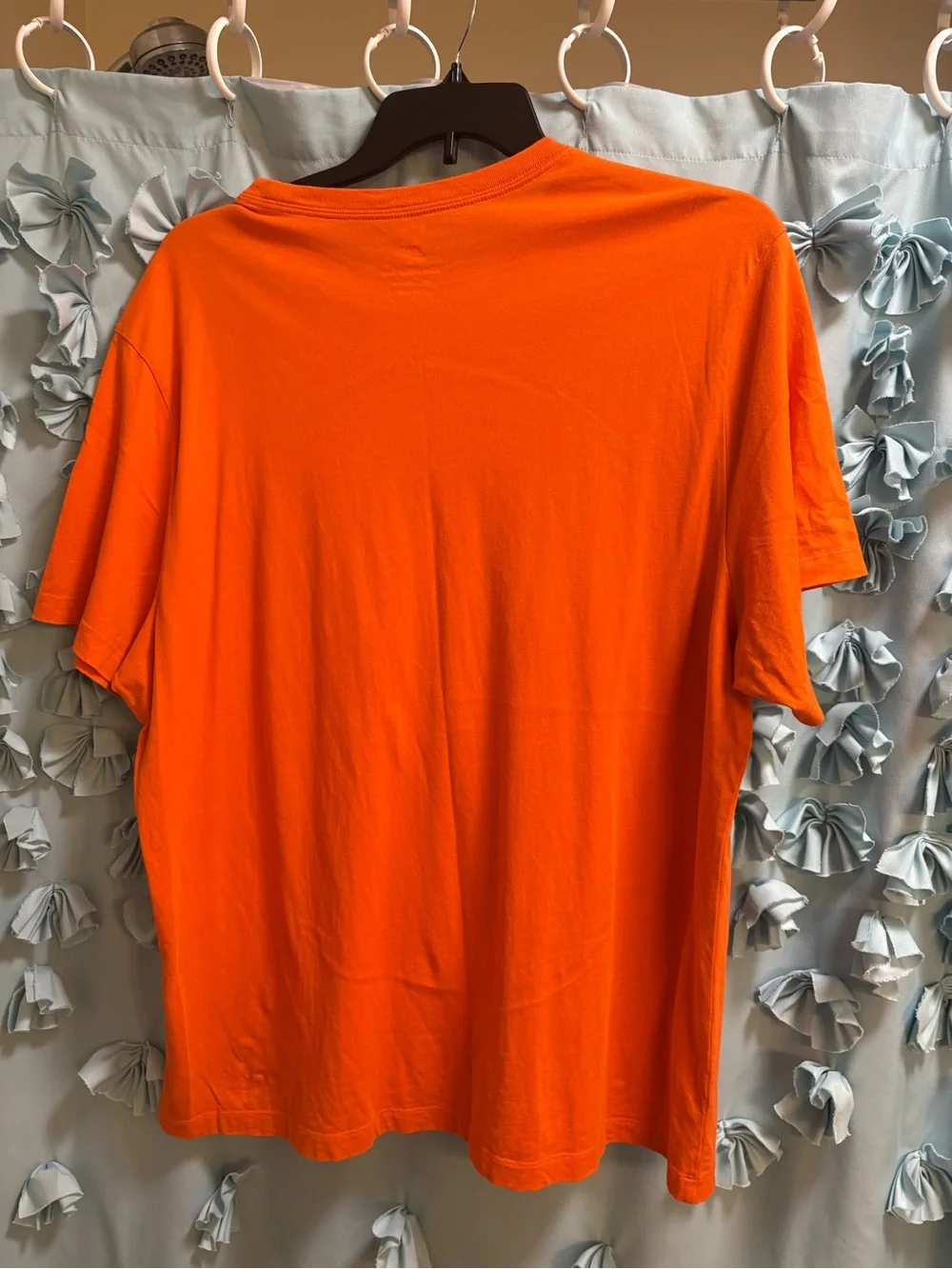 Nike Bright Orange Short Sleeve Crew T-Shirt with White Logo